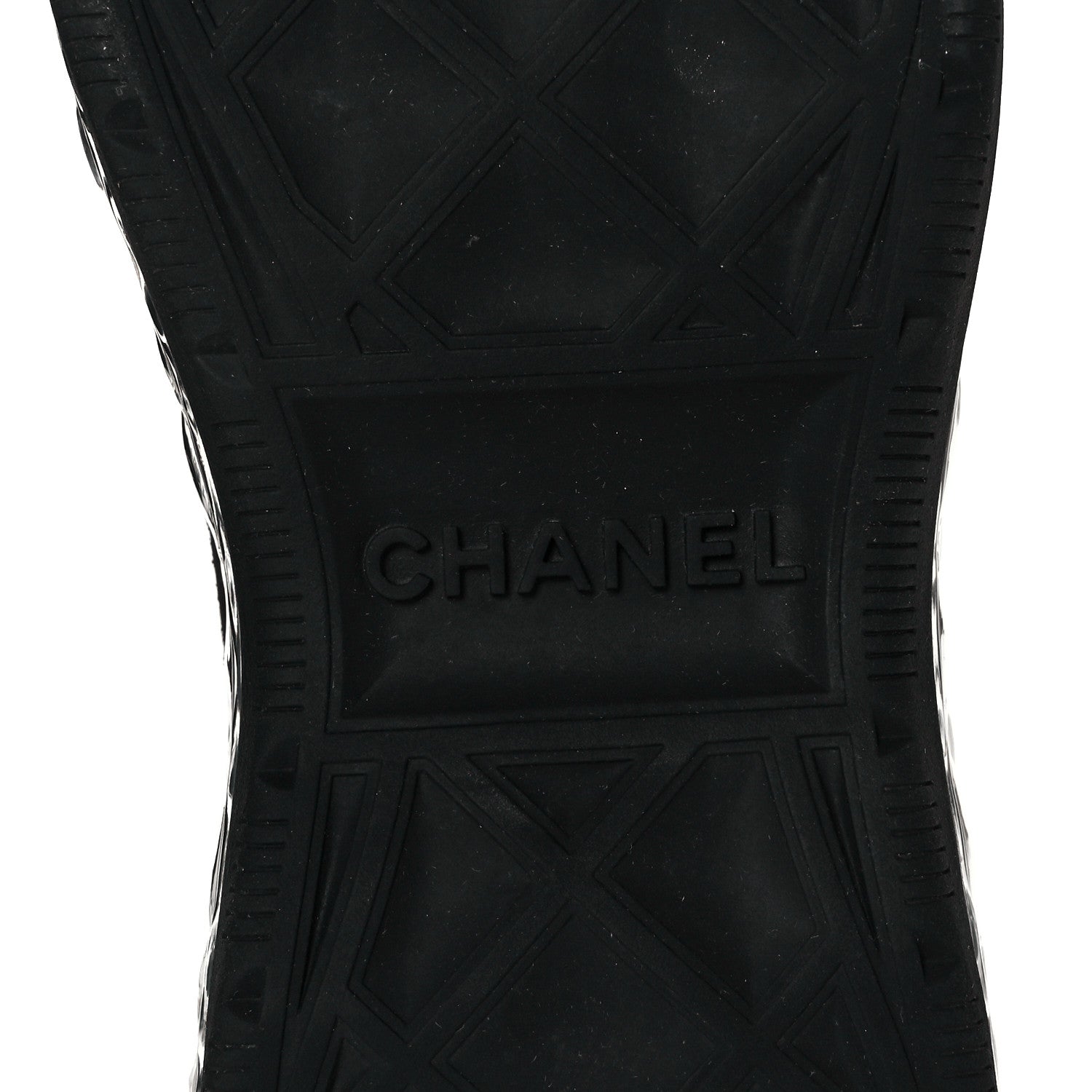 Chanel Suede Calfskin Velvet Grosgrain CC Sneakers 39 Black 6 of 9