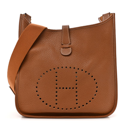 Hermes Taurillon Clemence Evelyne III GM Gold 1 of 15