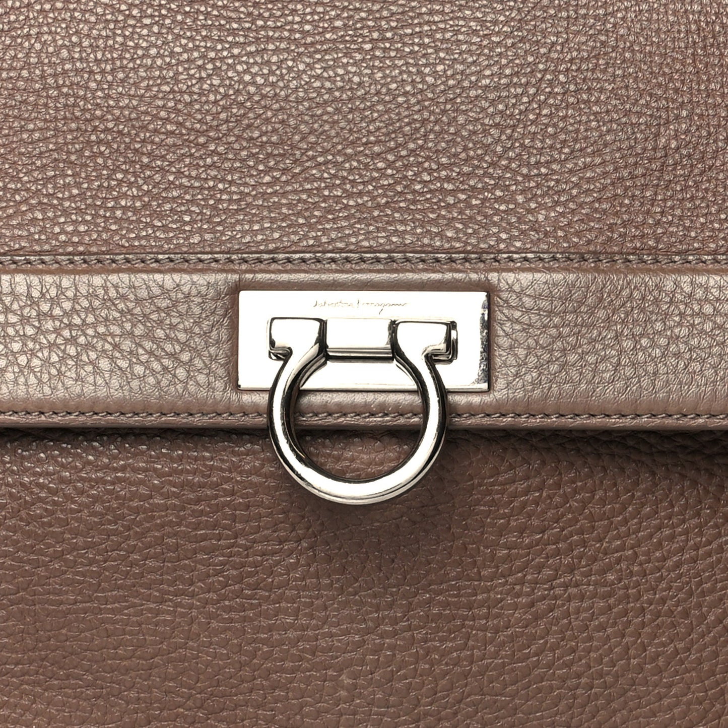 Calfskin Large Sofia Shoulder Bag Brown