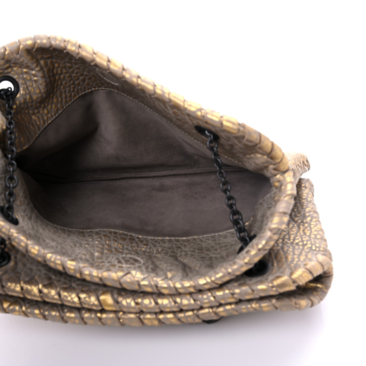 Bottega Veneta Metallic Cervo Illusion Duo Bronze 4 of 12