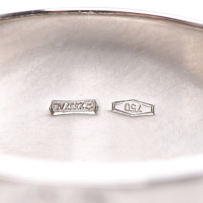 Gucci 18K White Gold 9mm Icon Band Ring 50 5.5 4 of 6