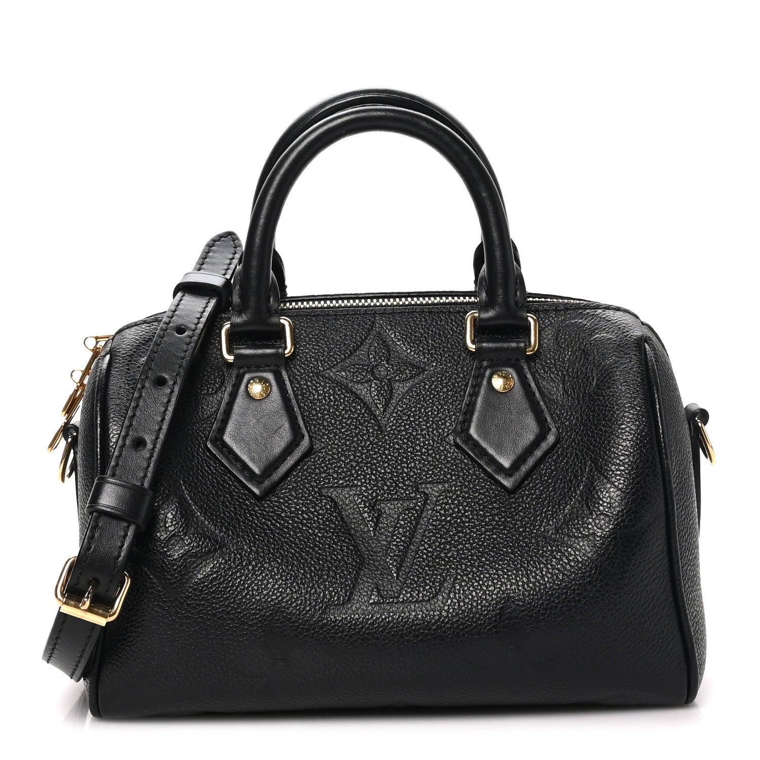 Louis Vuitton Empreinte Monogram Giant Speedy Bandouliere 20 Black 1 of 8