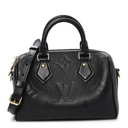 Louis Vuitton Empreinte Monogram Giant Speedy Bandouliere 20 Black 1 of 8