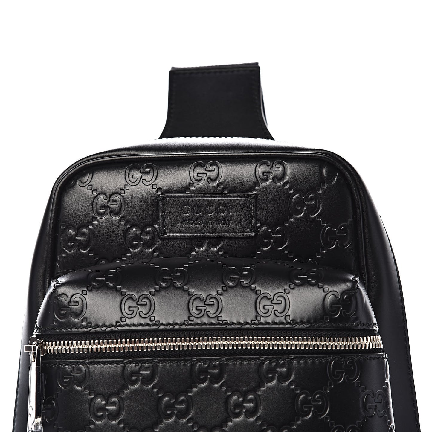 Guccissima Sling Backpack Black