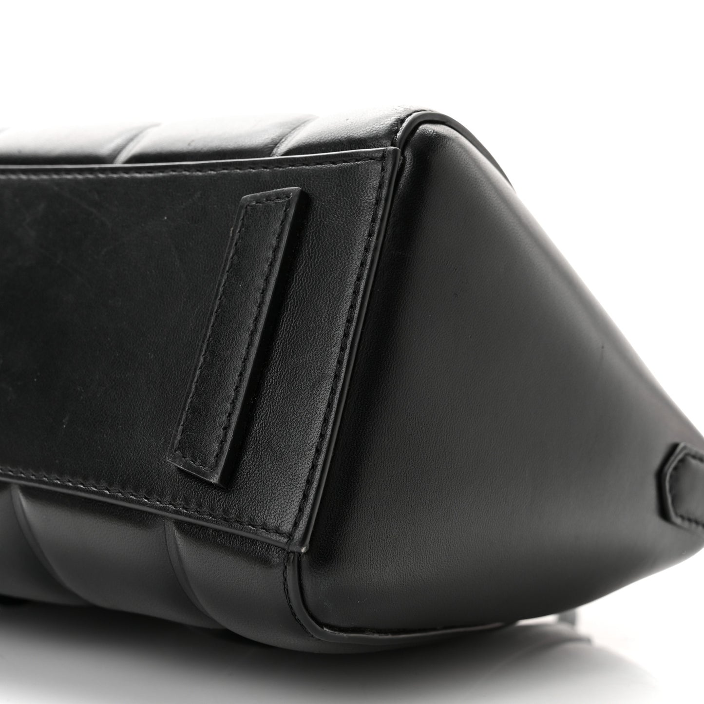 Box Calfskin Padded Mini Lock Antigona Shoulder Bag Black Black