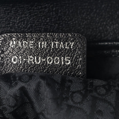 Christian Dior Calfskin Saddle Bag Black 9 of 12