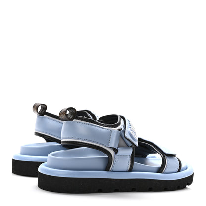Louis Vuitton Calfskin Pool Pillow Flat Comfort Sandals 36 Blue 4 of 7