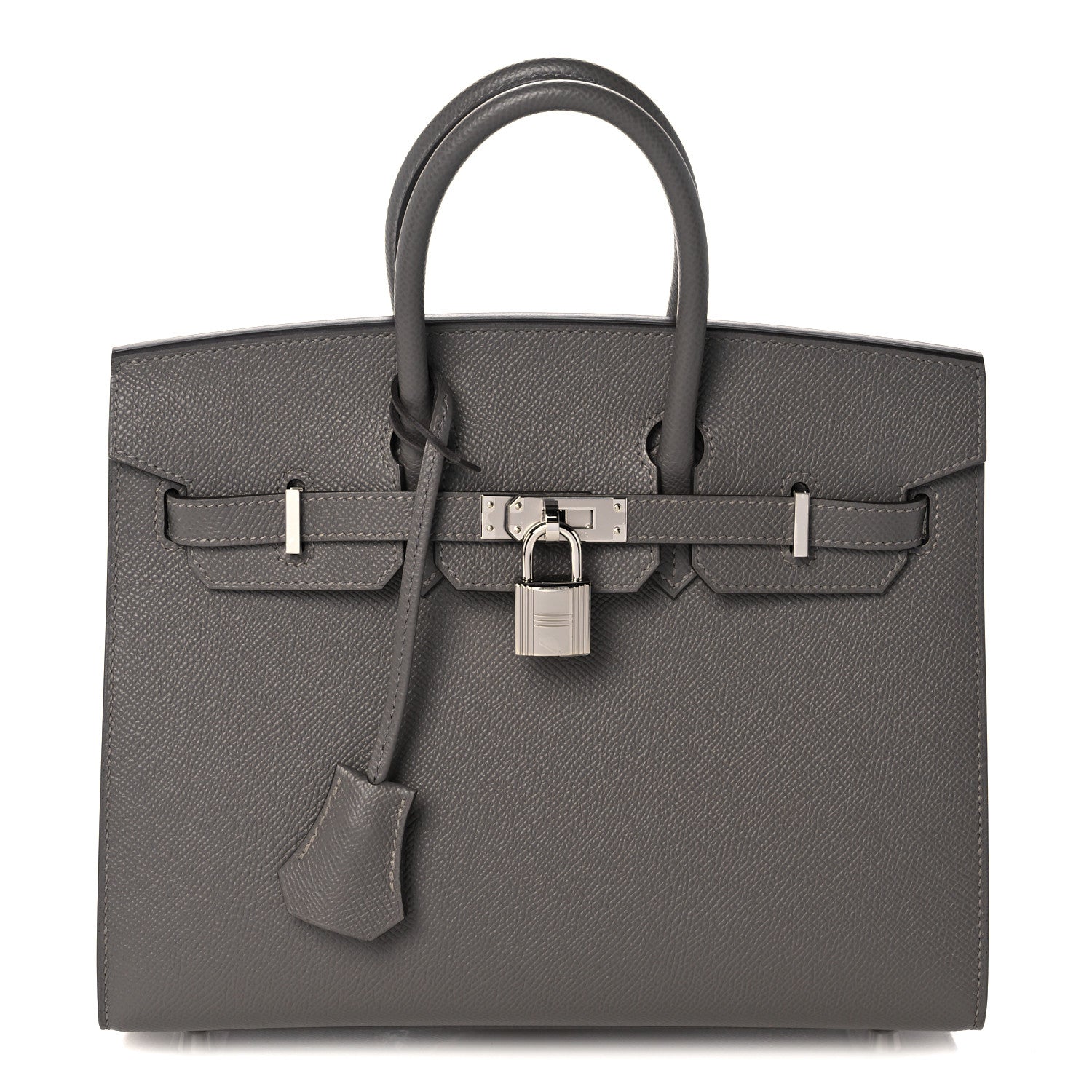 Hermes Epsom Birkin Sellier 25 Etain 1 of 35