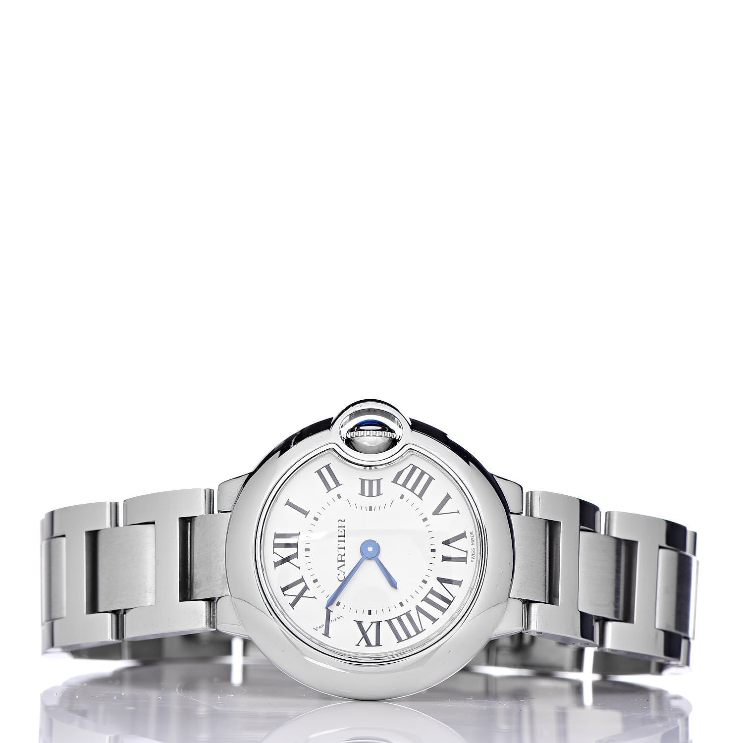 Cartier Stainless Steel 28mm Ballon Bleu De Quartz Watch 3 of 9