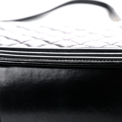 Chanel Hot Stamping Calfskin Tale Of Salzburg New Medium Boy Flap Black 12 of 19