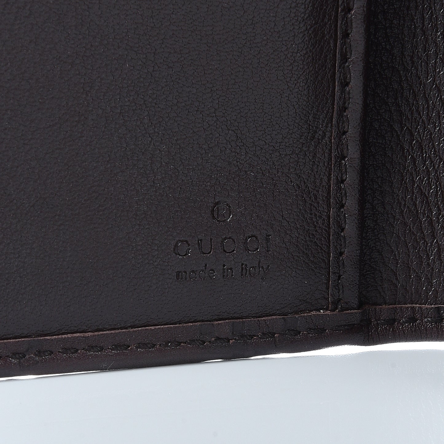 Guccissima Signature GG Pierce Continental Wallet Chocolate