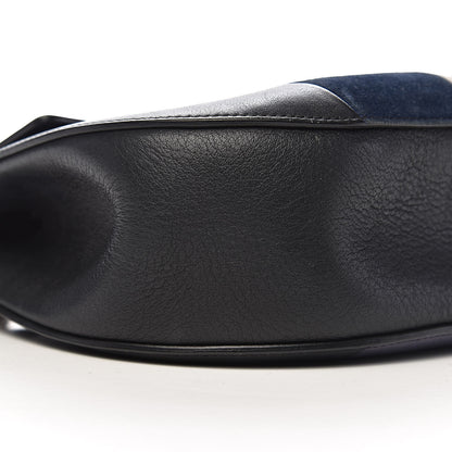 Chloe Suede Calfskin Patchwork Drew Shoulder Bag Black 16 of 18