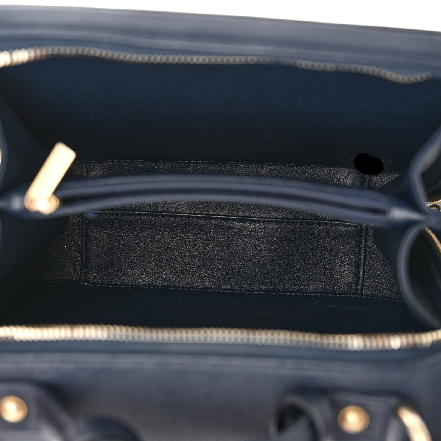 Chanel Caviar Quilted Medium CC Filigree Vanity Case Navy 5 of 12