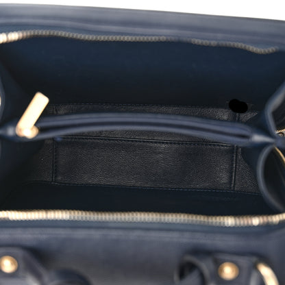 Chanel Caviar Quilted Medium CC Filigree Vanity Case Navy 5 of 12