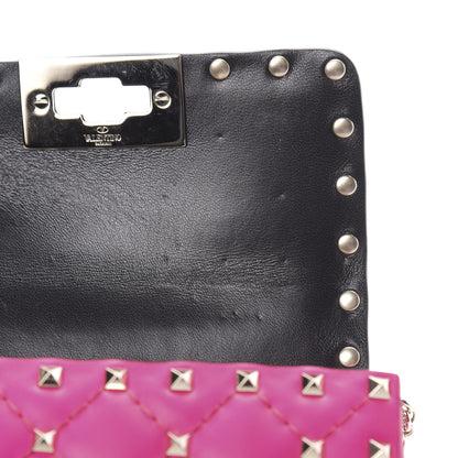 Valentino Garavani Calfskin Micro Rockstud Spike Shoulder Bag Azalea 10 of 11