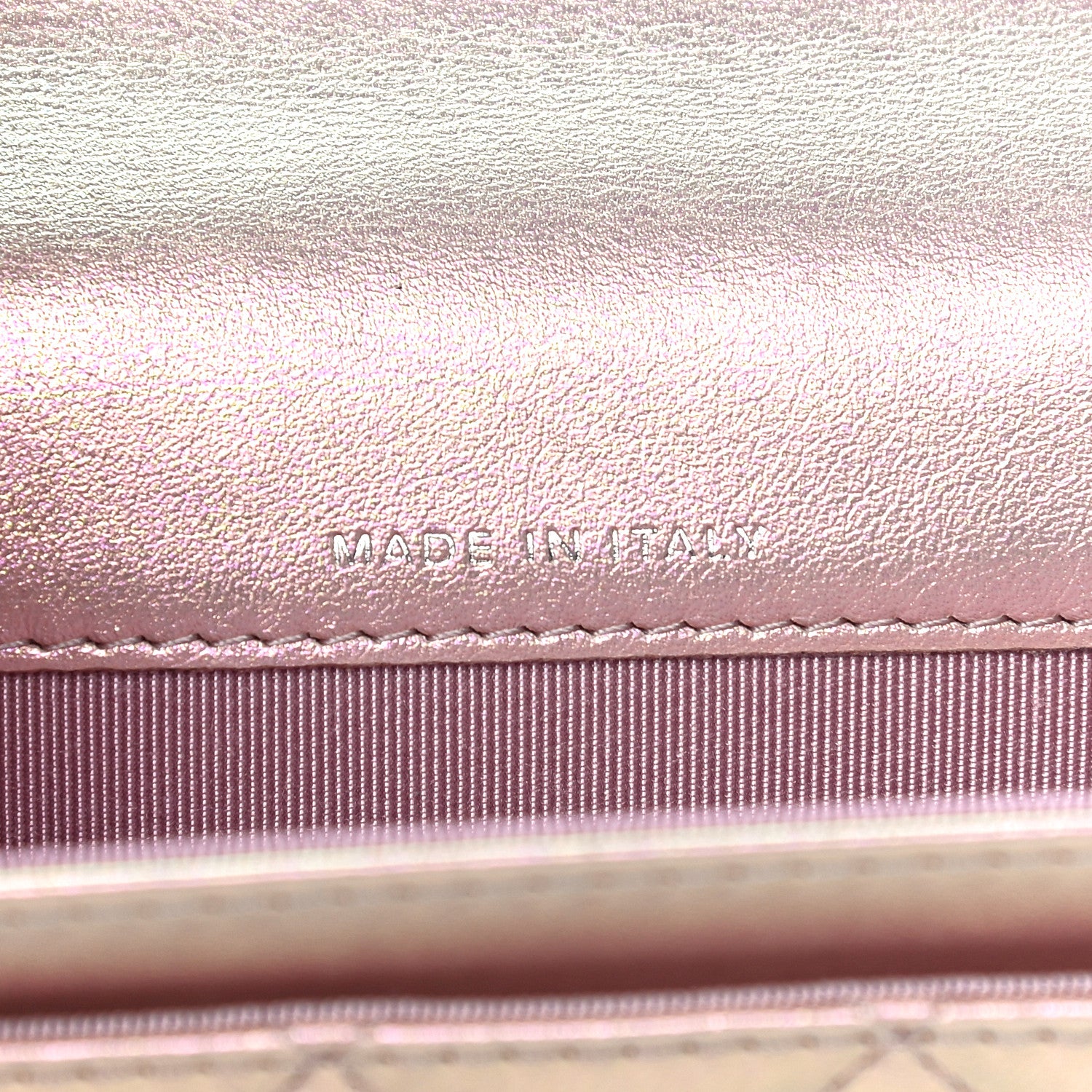 Chanel Iridescent Calfskin Quilted Flap Card Holder Wallet Pink 7 of 18