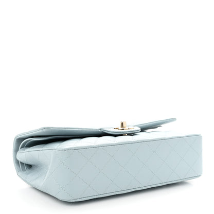 Chanel Caviar Quilted Medium Double Flap Light Blue 4 of 10