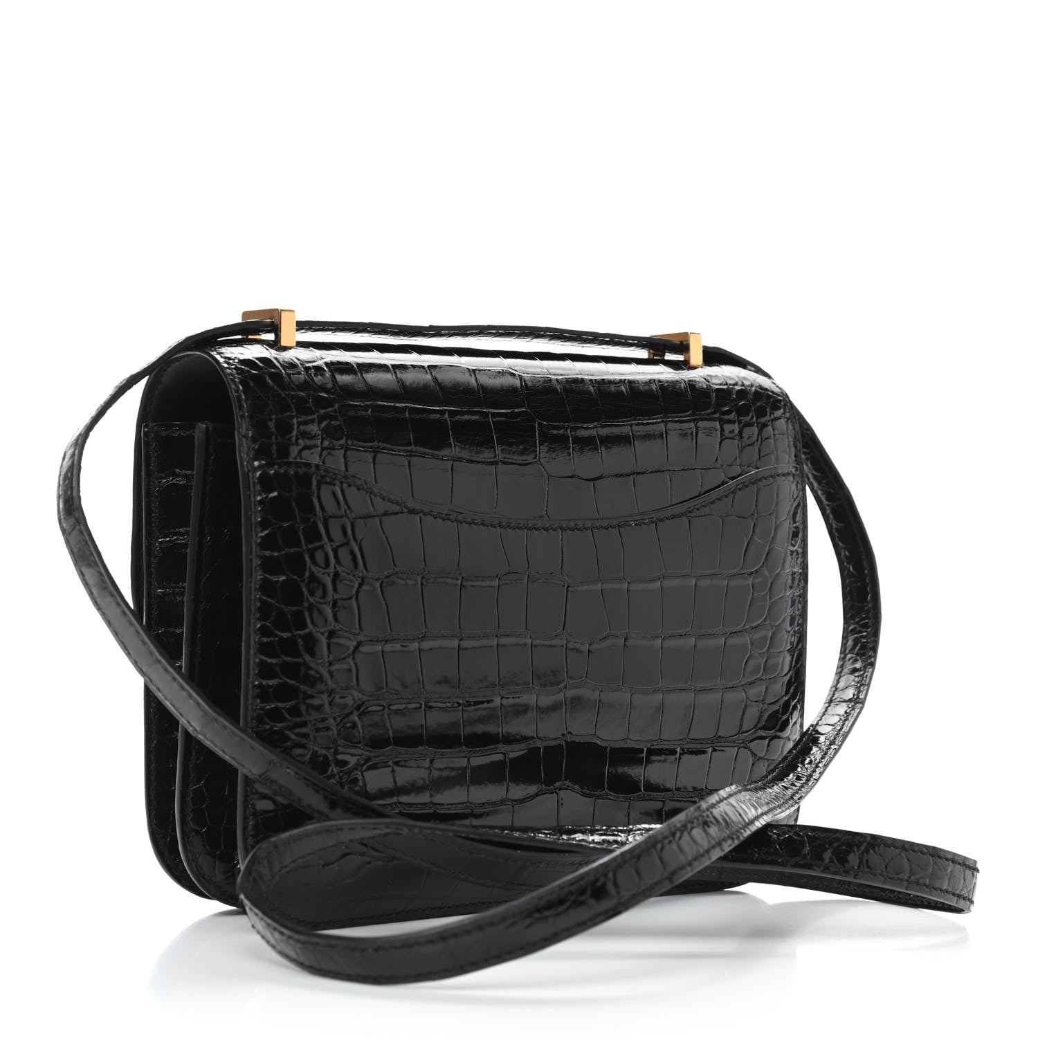 Hermes Shiny Alligator Constance 18 Black 3 of 18