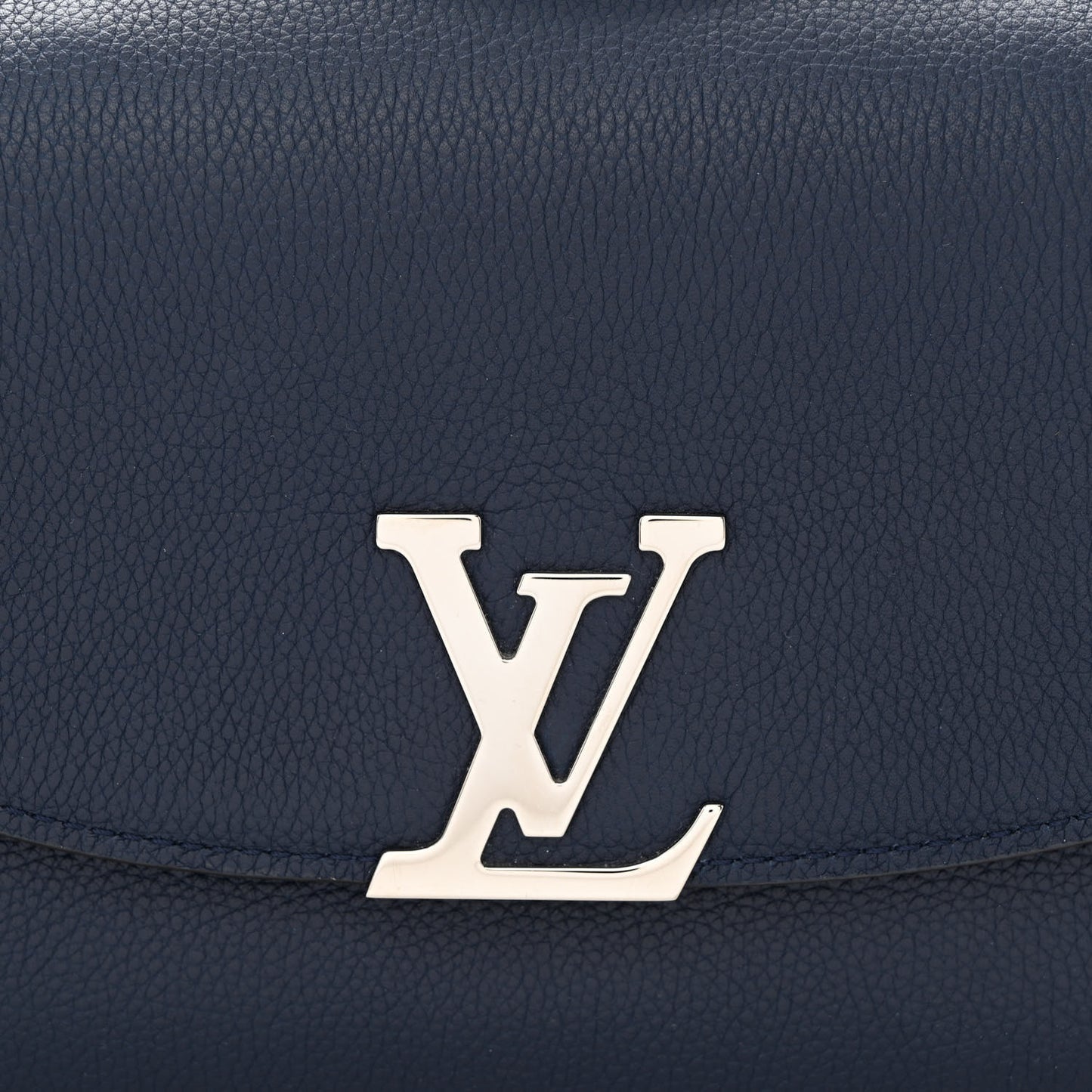 Grained Calfskin Vivienne NM Blue Marine