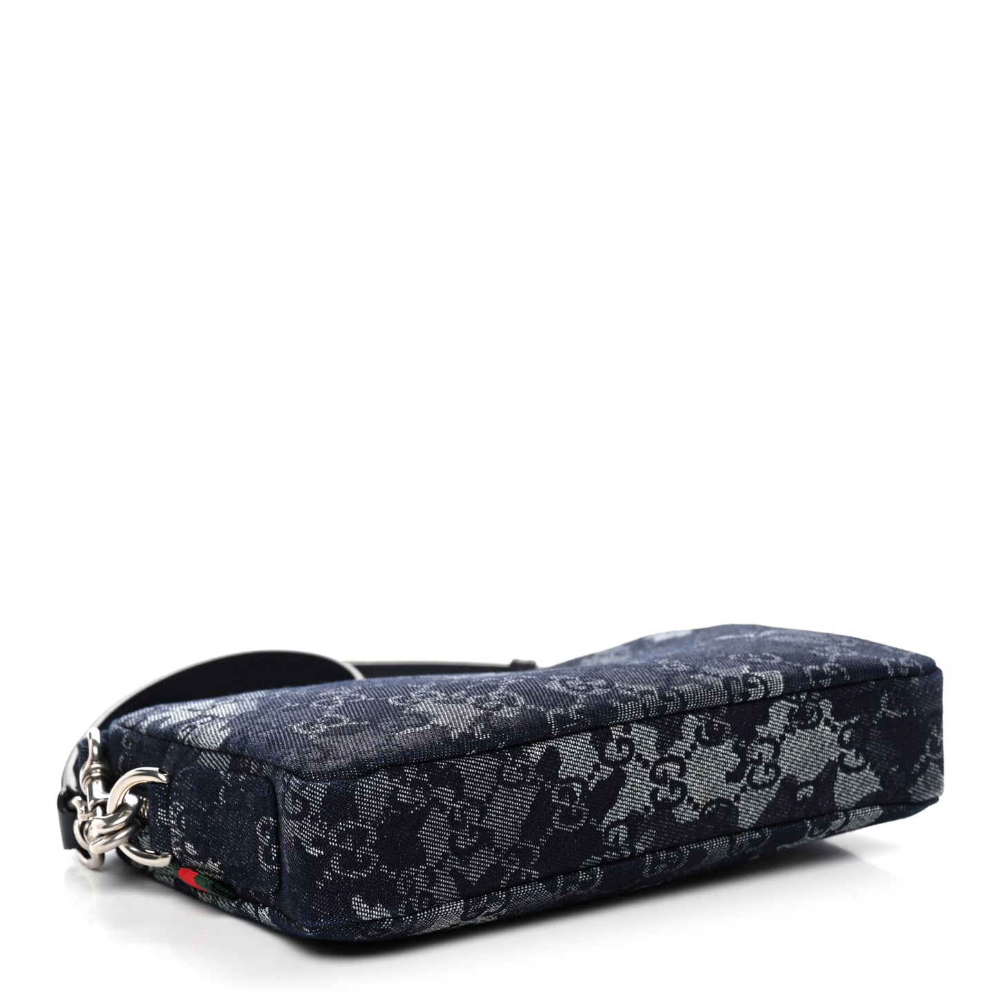 Denim GG Monogram Camouflage Small Crossbody Bag Blue