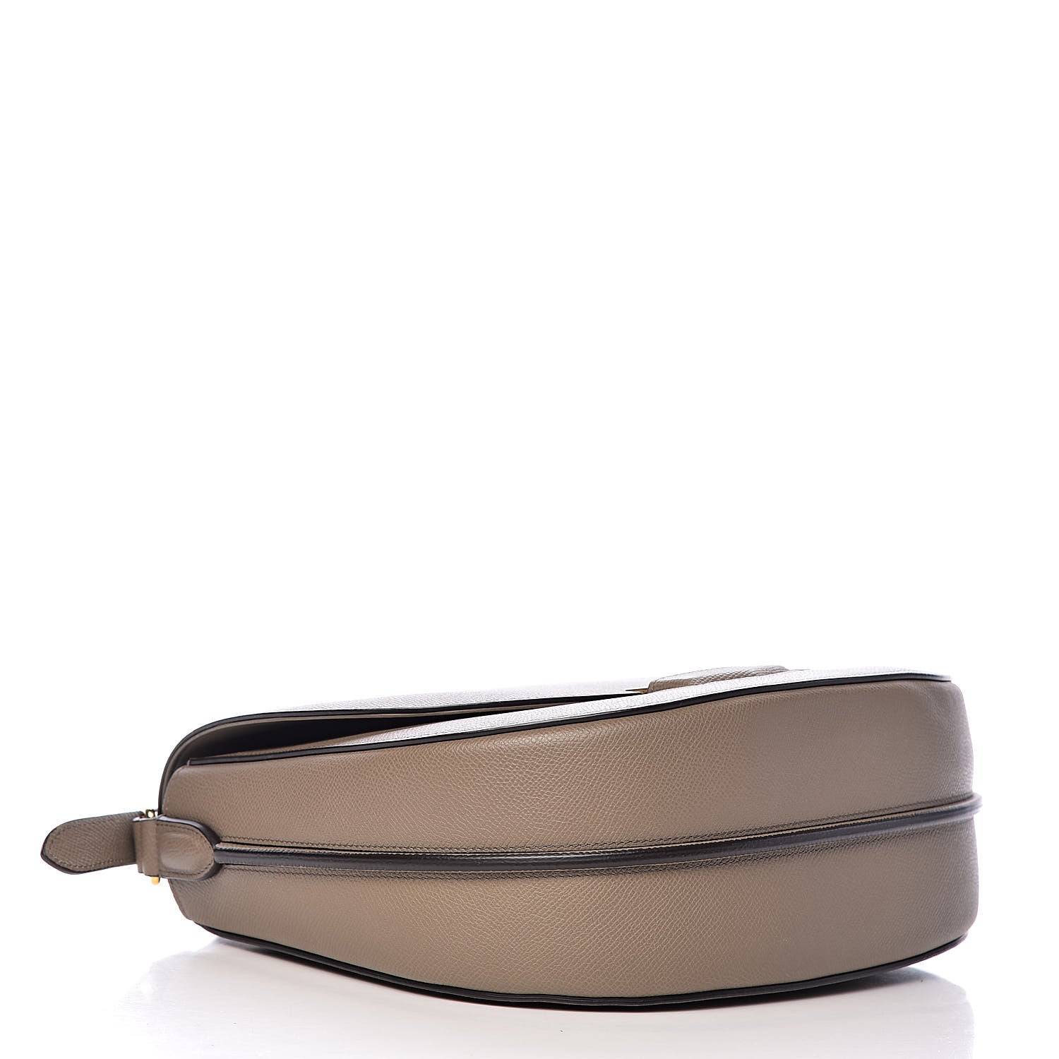 Celine Grained Calfskin Medium Trotteur Taupe 4 of 11