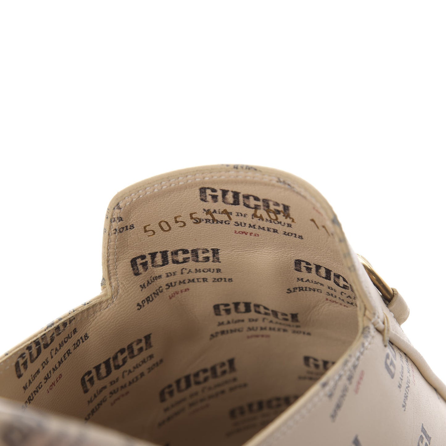 Calfskin Stamp Print Womens Princetown Slippers 40.5 Soy Black