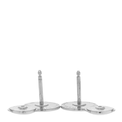Hermes 18K White Gold Diamond Small Gambade Earrings 3 of 5
