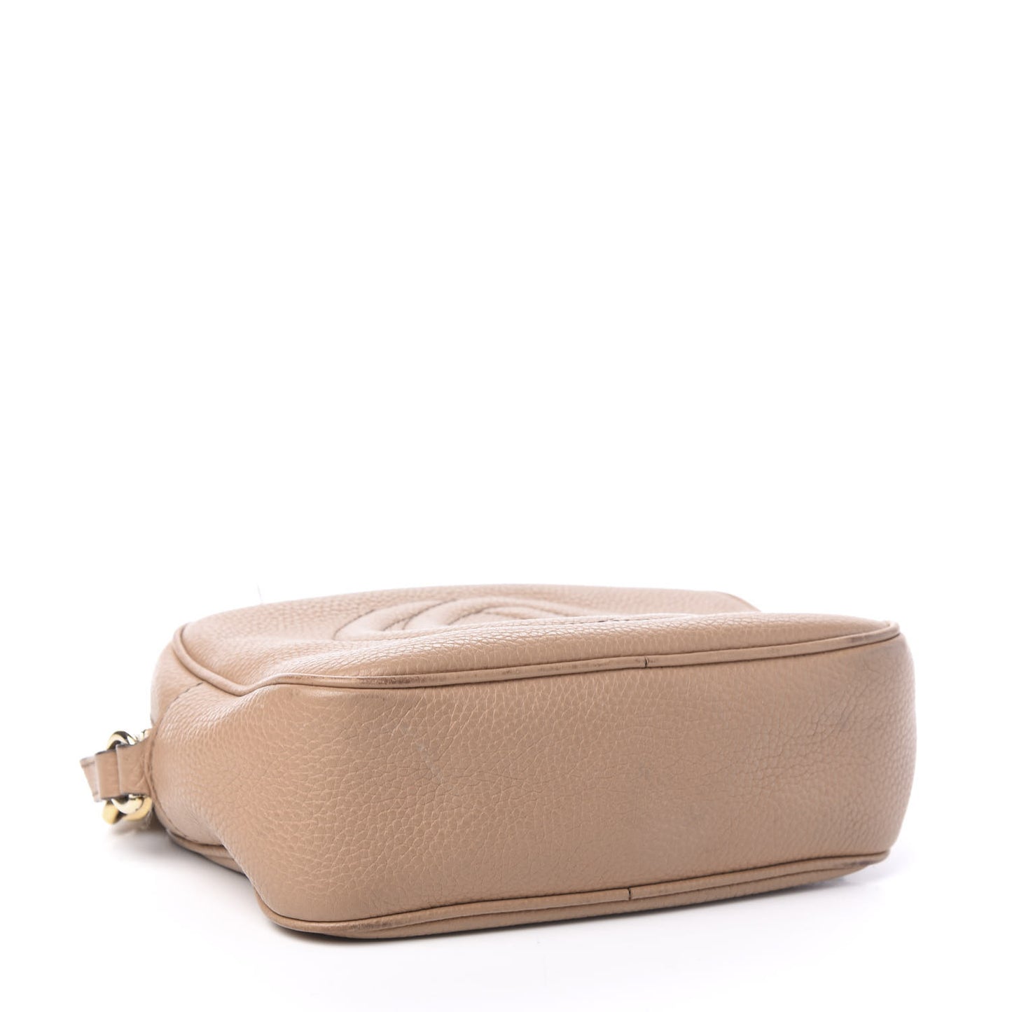 Pebbled Calfskin Small Soho Disco Bag Rose Beige