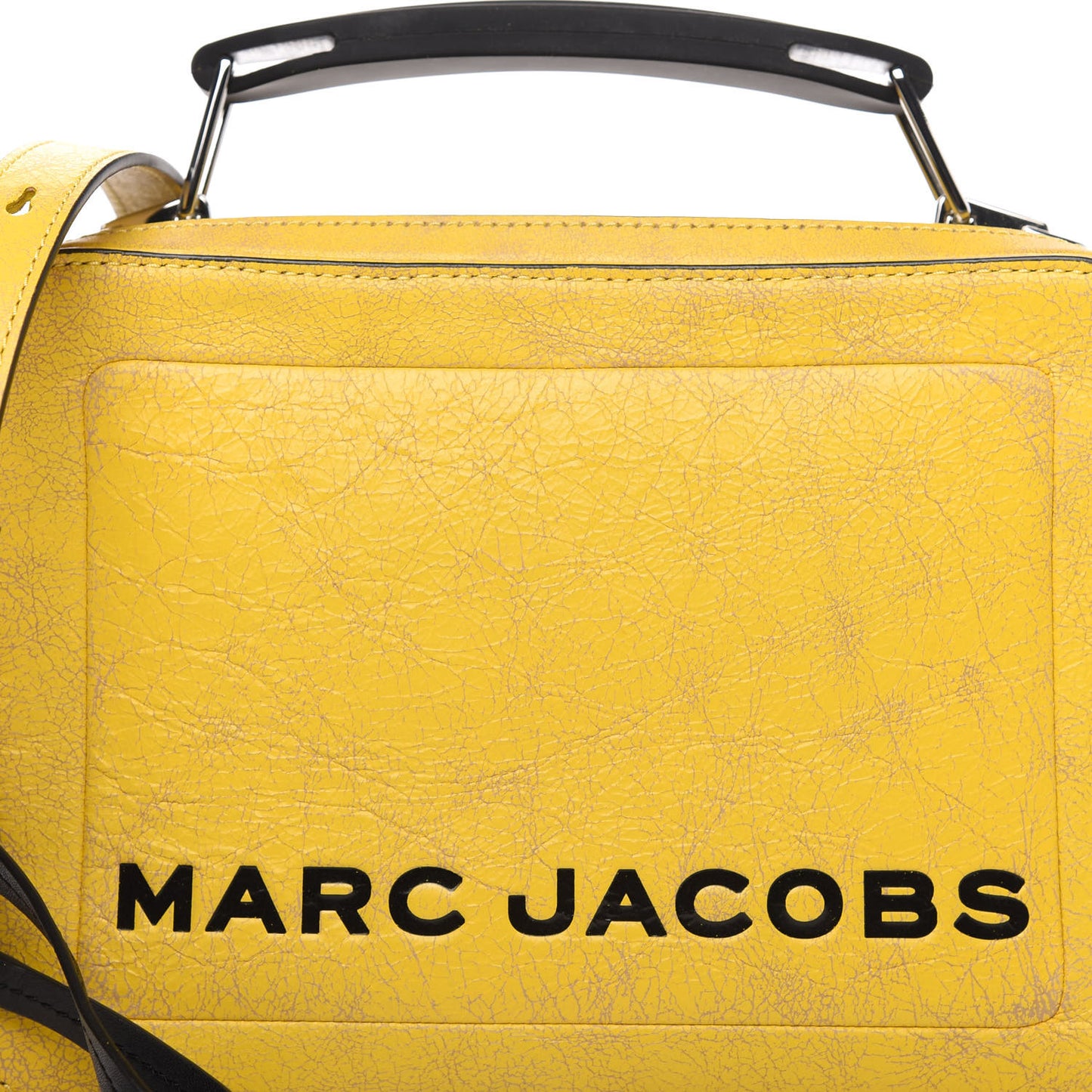 Calfskin The Box 20 Crossbody Yellow