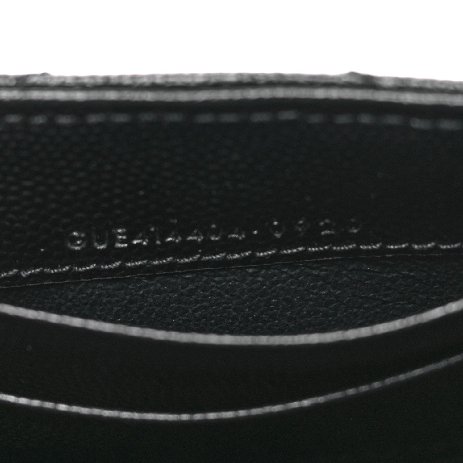 Saint Laurent Grain De Poudre Matelasse Chevron Small Monogram Envelope Wallet Black 7 of 11