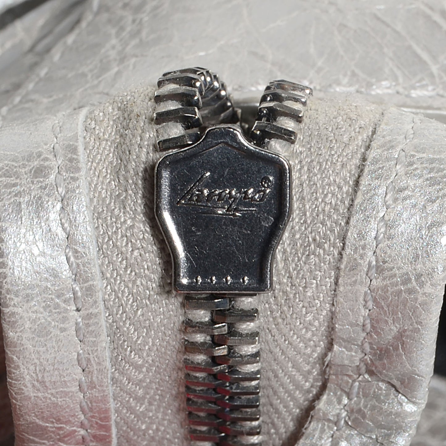Agneau City Metallic Silver Hardware