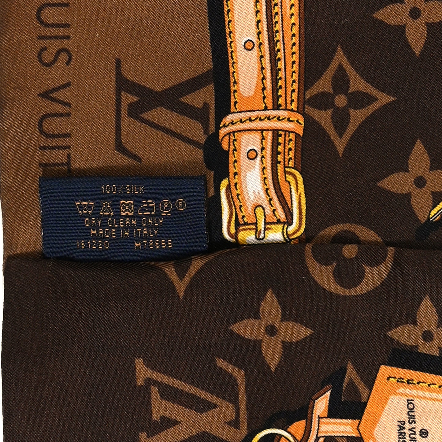 Silk Monogram Confidential Bandeau Brown