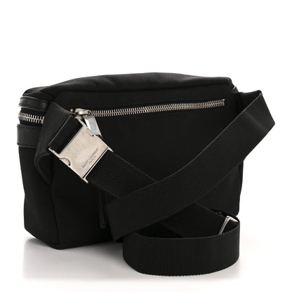 Saint Laurent Canvas Calfskin City Belt Bag Black 3 of 13