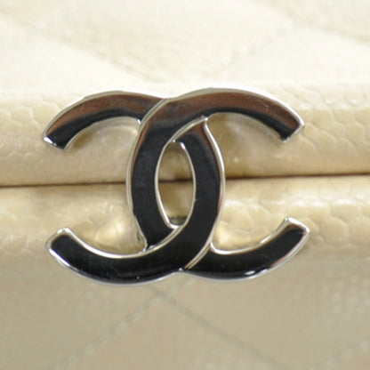 Chanel Caviar Quilted Timeless Clutch Beige Clair 9 of 13