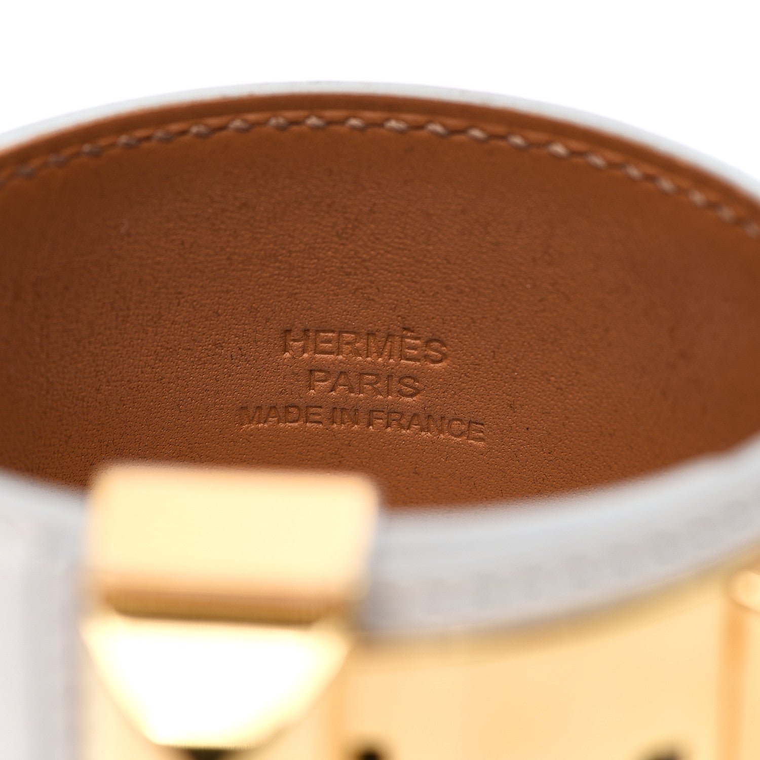 Hermes Swift Collier de Chien CDC Bracelet T2 White 3 of 3