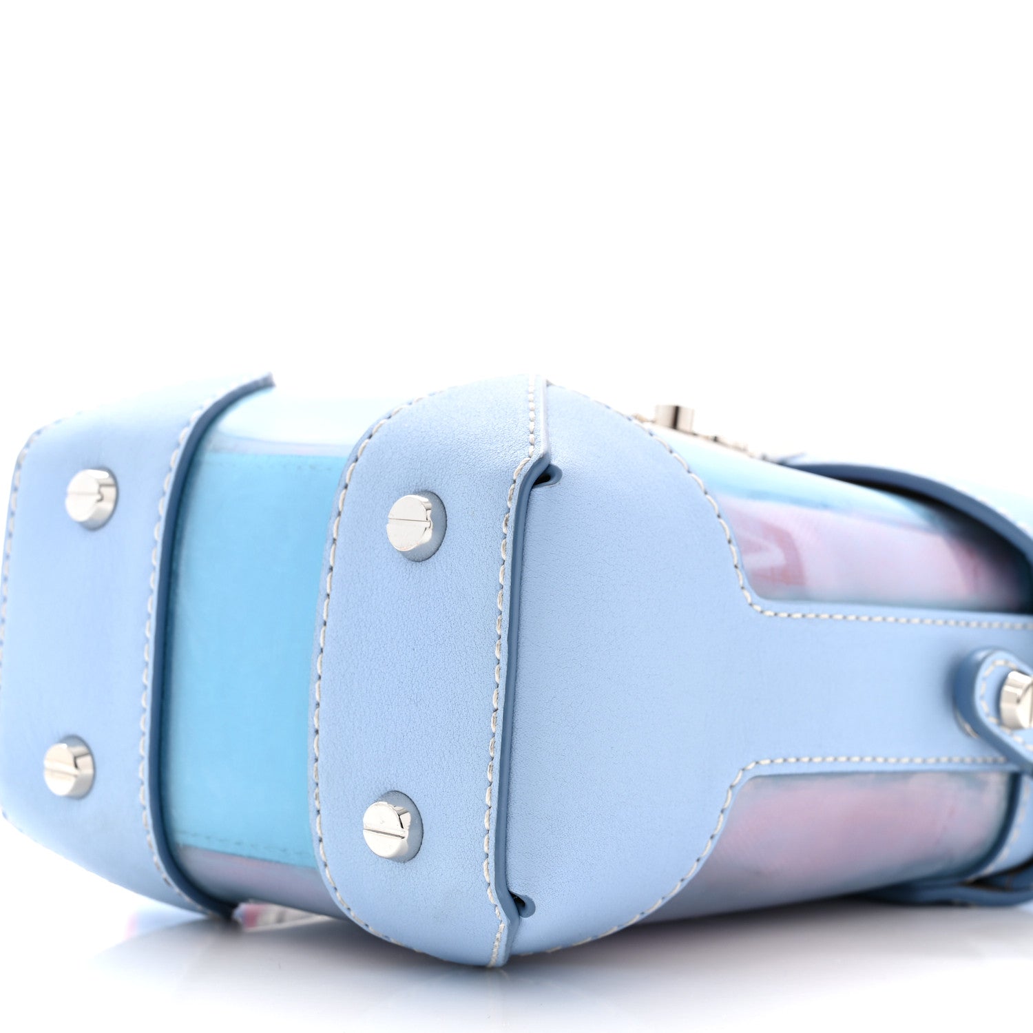 MCM Transparent Mini Berlin Crossbody Hologram Blue Bell 9 of 9