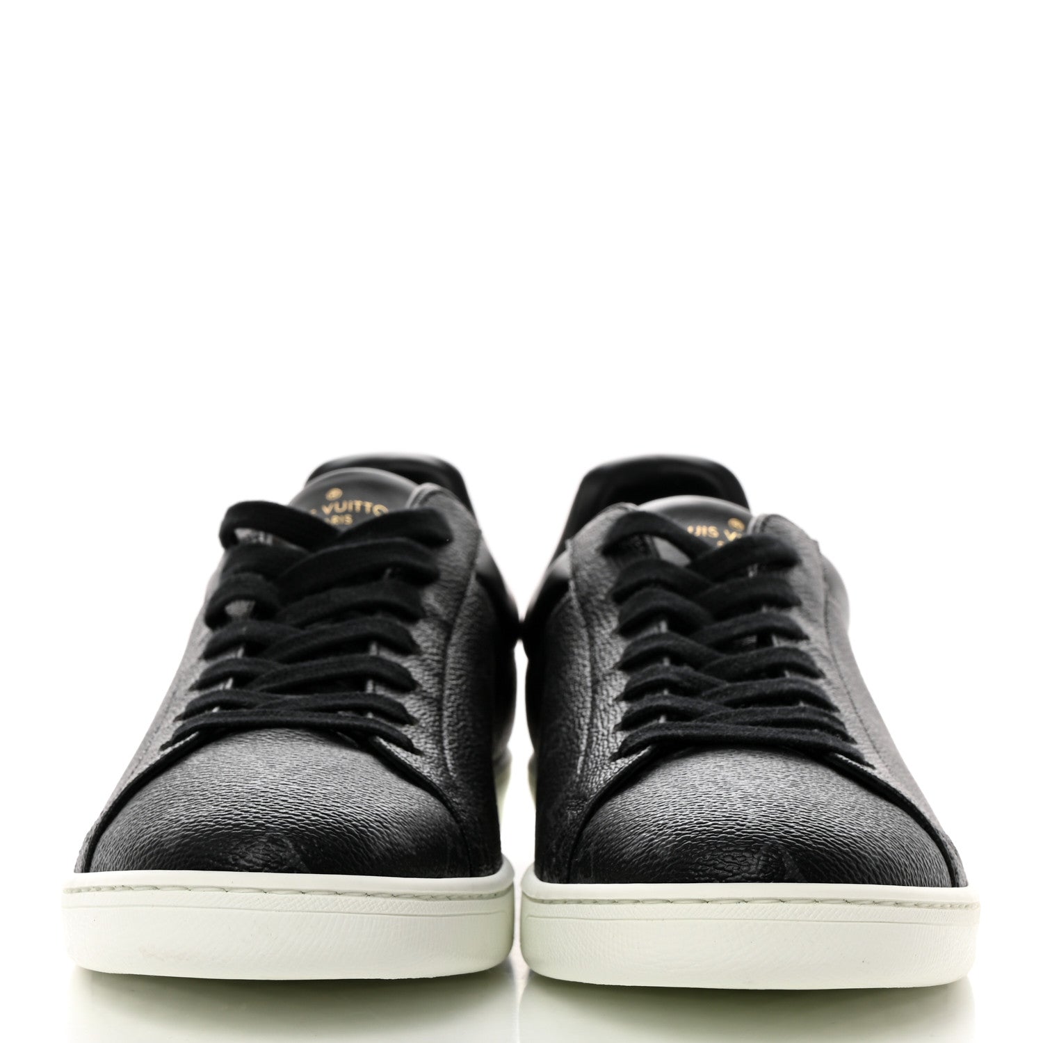 Louis Vuitton Calfskin Monogram Eclipse Luxembourg Sneakers 8.5 Black 2 of 9