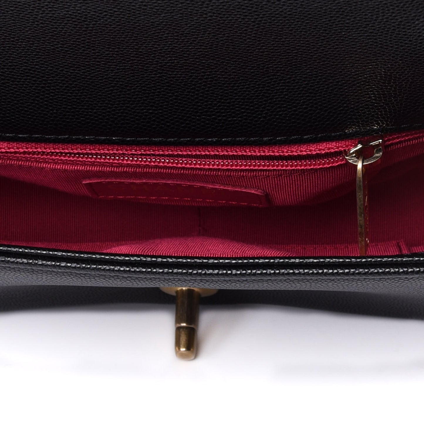 Caviar Quilted Small Fashion Therapy Flap Bag Black