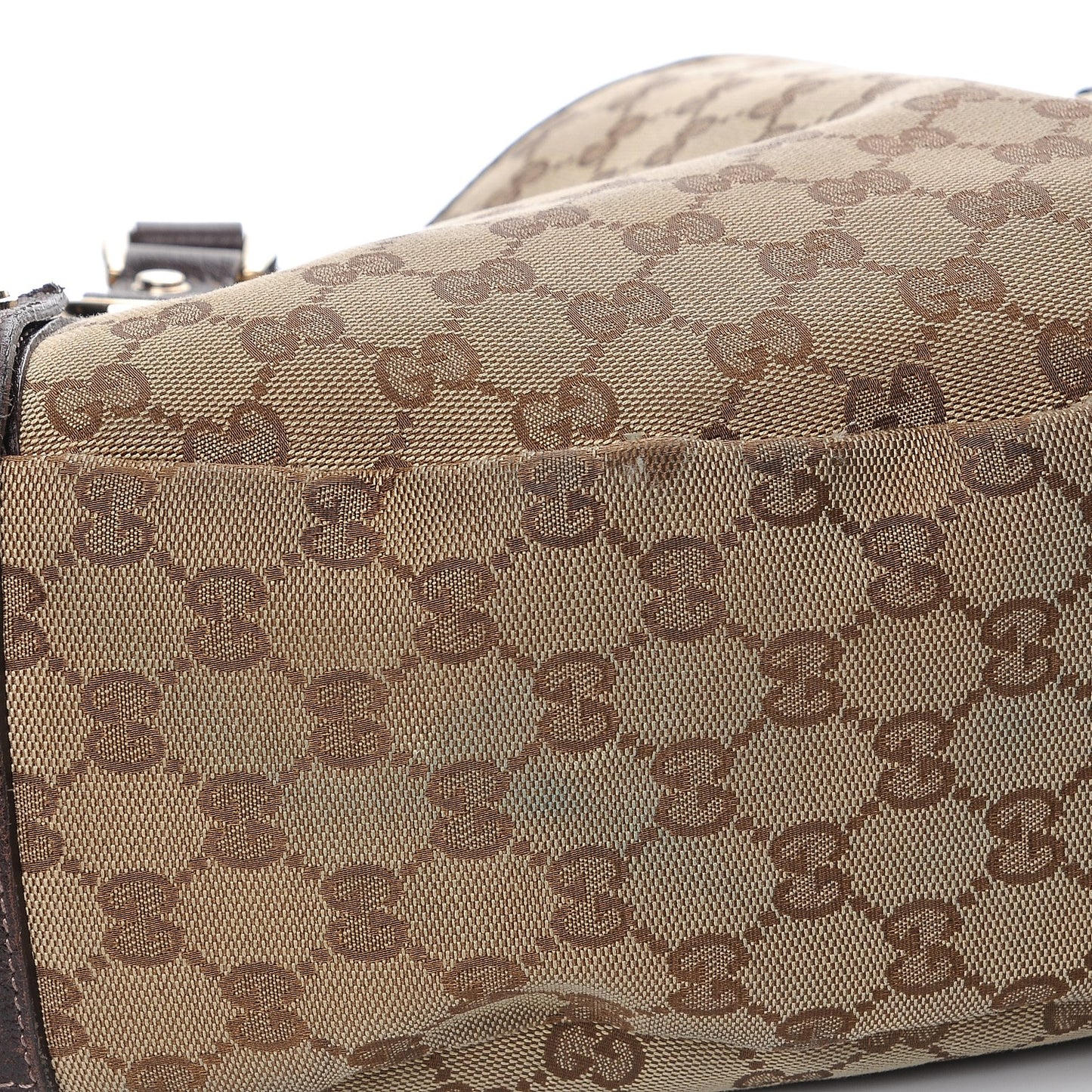 Monogram Medium Abbey Shoulder Bag Dark Brown