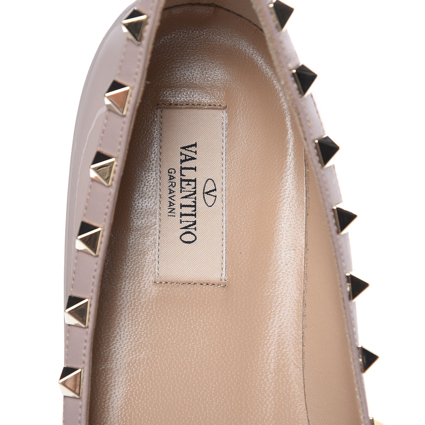 Patent Rockstud Ballerina Flats 41 Poudre