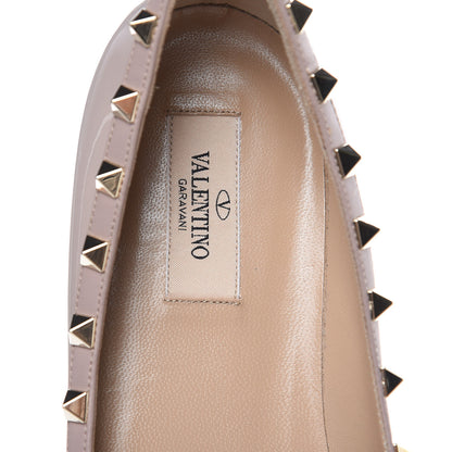 Valentino Garavani Patent Rockstud Ballerina Flats 41 Poudre 7 of 9