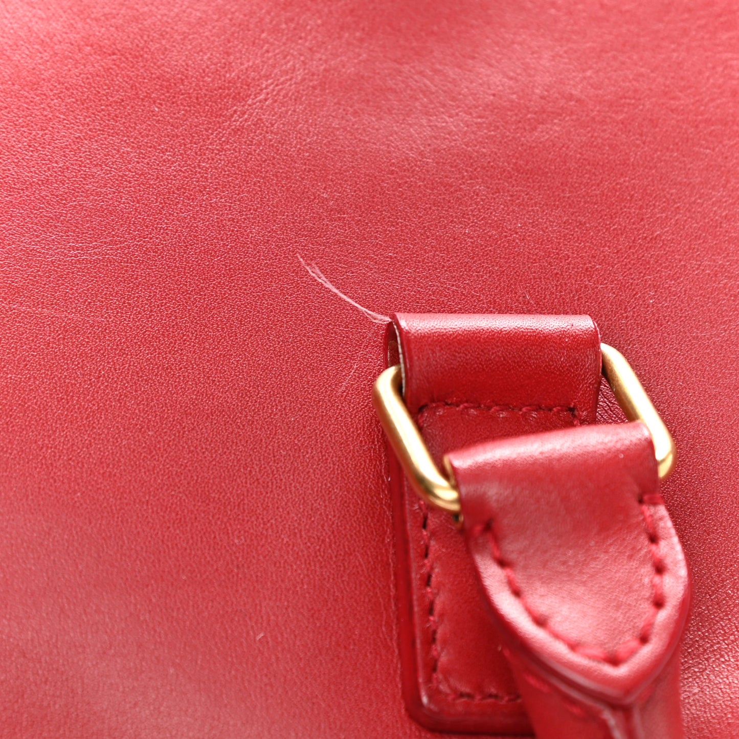 Calfskin Classic Duffle 6 Red
