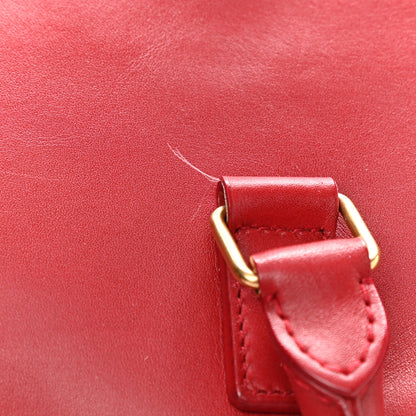 Saint Laurent Calfskin Classic Duffle 6 Red 15 of 15