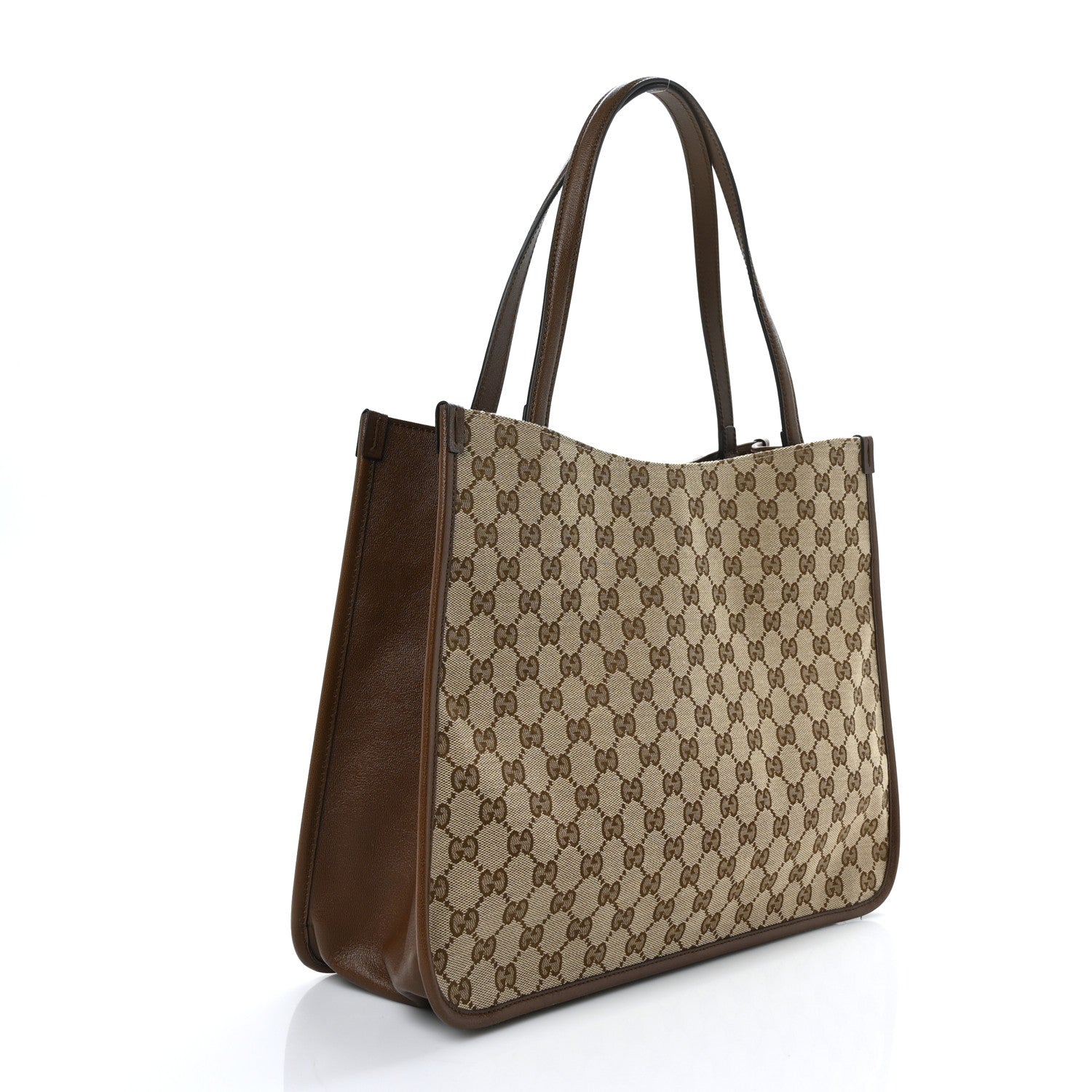 Gucci Monogram Horsebit 1955 Tote Bag Beige Brown Sugar 3 of 9