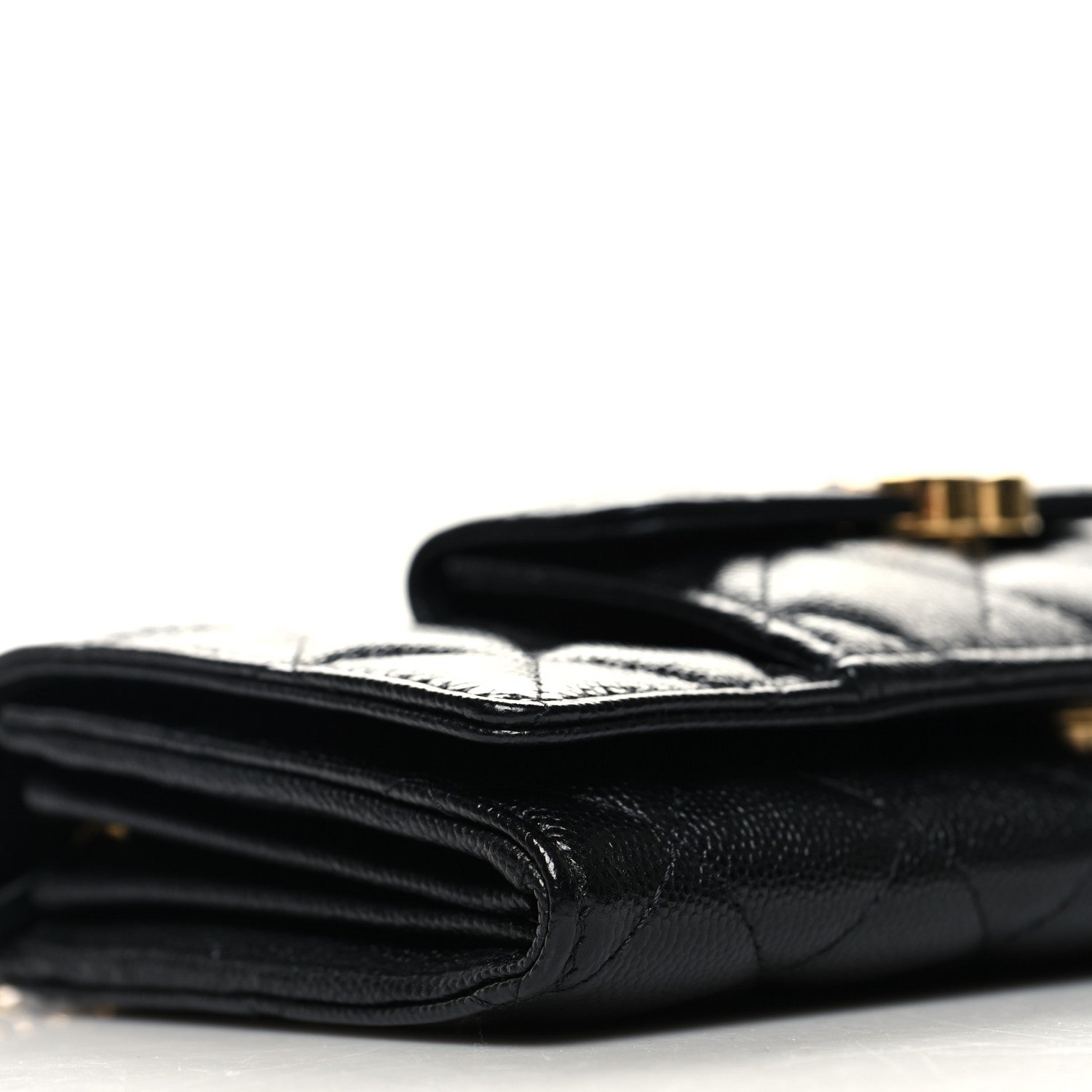 Chanel Caviar Quilted Pocket Twins Clutch With Chain Black 11 of 12