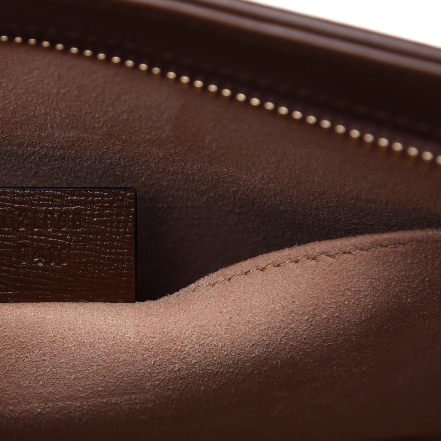 GG Supreme Monogram Horsebit 1955 Zip Pouch Beige Brown Sugar