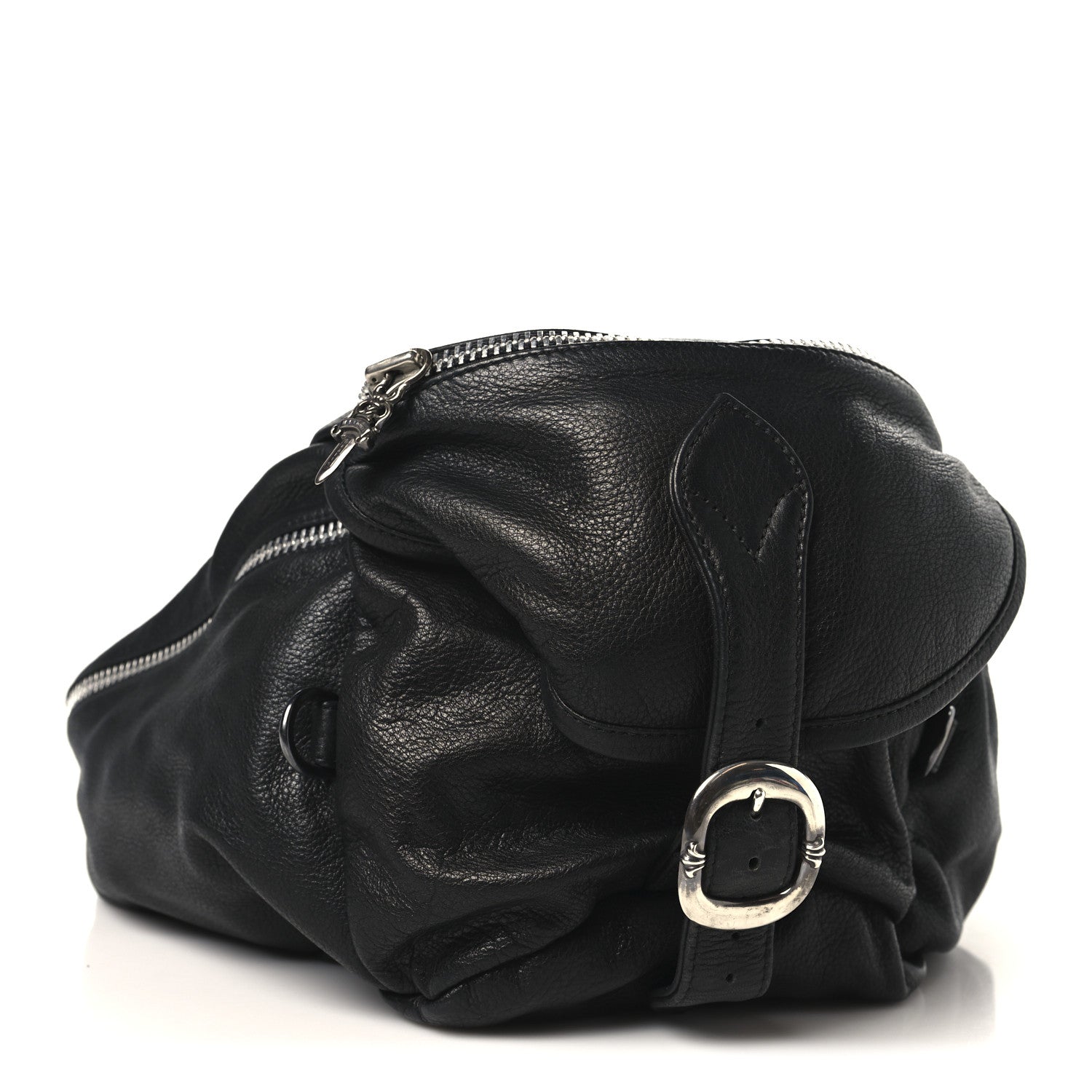 Chrome Hearts Grained Calfskin Snat Pack Gunslinger Waist Bag Black 3 of 13
