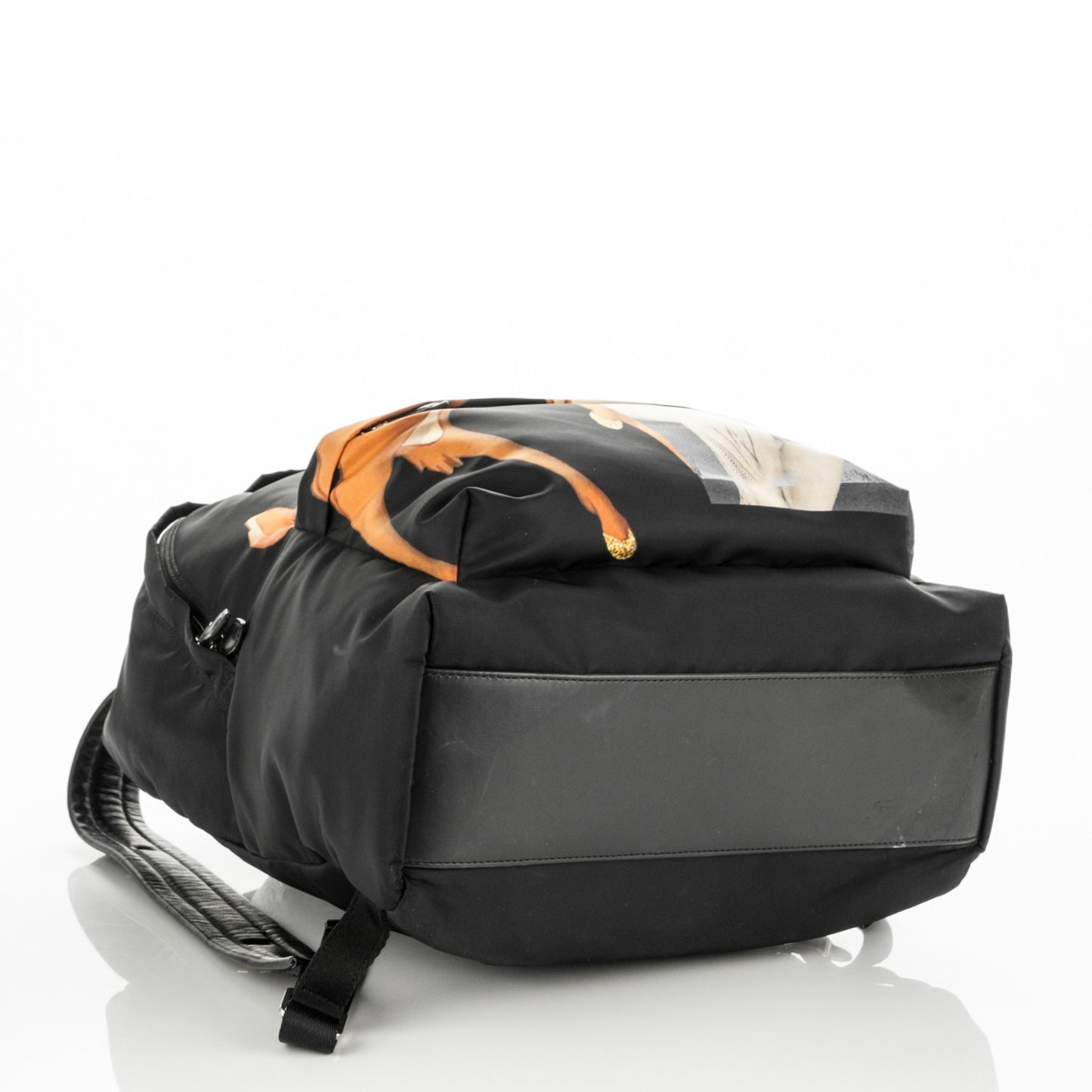 Nylon Bambi Print Backpack Black