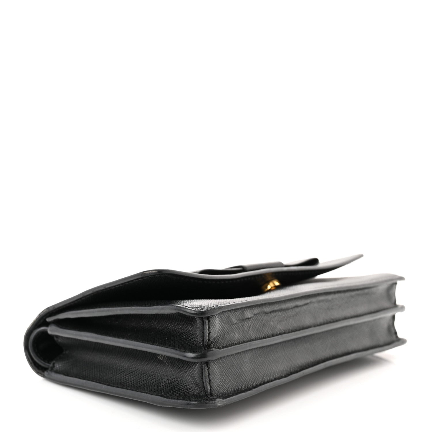 Prada Saffiano Lux Bow Crossbody Bag Black 4 of 16