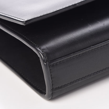 Saint Laurent Calfskin Classic Monogram Cassandre Clutch Black 8 of 9